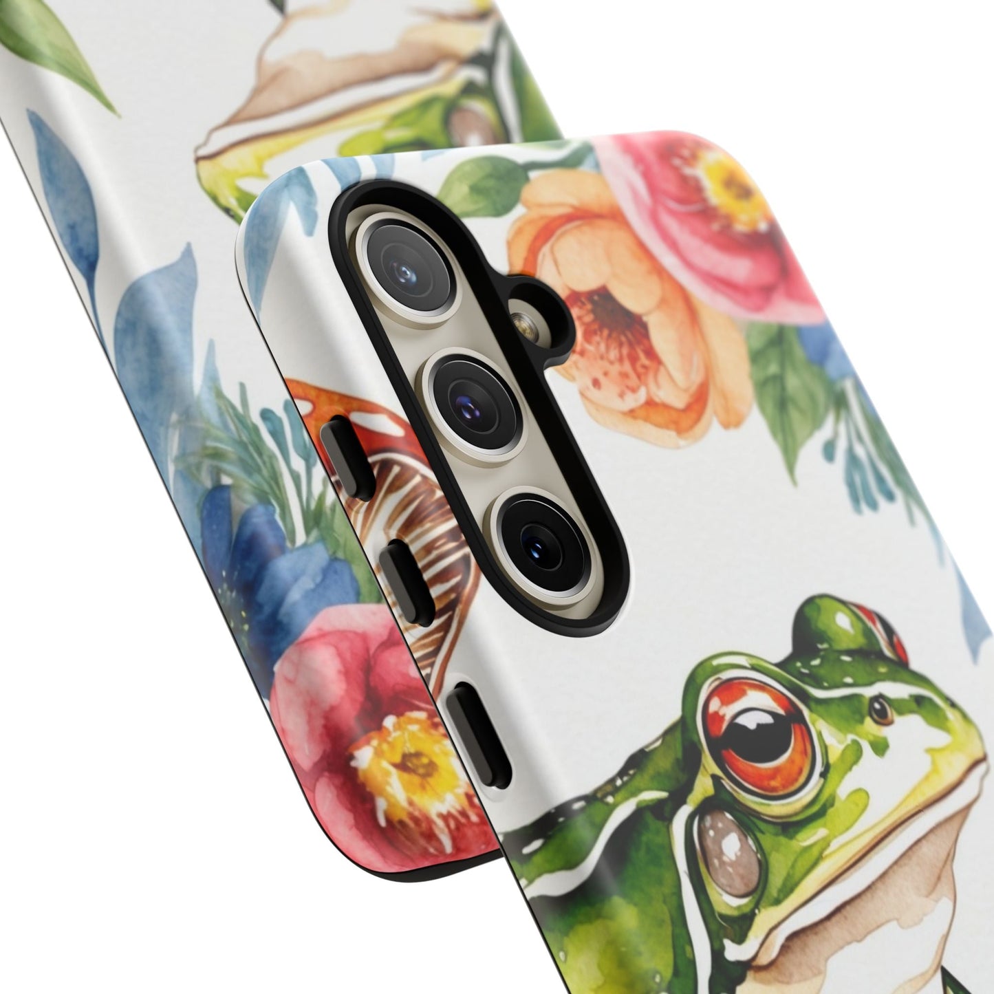 Watercolor Frog & Wildflower Art - Samsung Galaxy Case - BOGO Cases