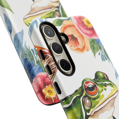 Watercolor Frog & Wildflower Art - Samsung Galaxy Case - BOGO Cases