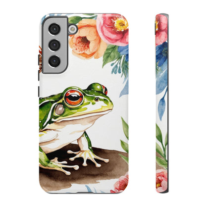 Watercolor Frog & Wildflower Art - Samsung Galaxy Case - BOGO Cases