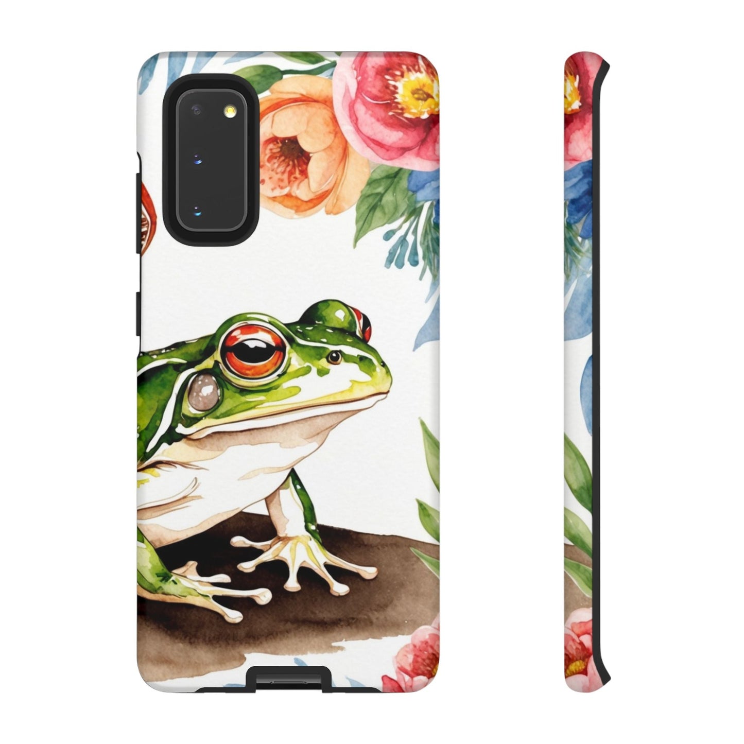 Watercolor Frog & Wildflower Art - Samsung Galaxy Case - BOGO Cases