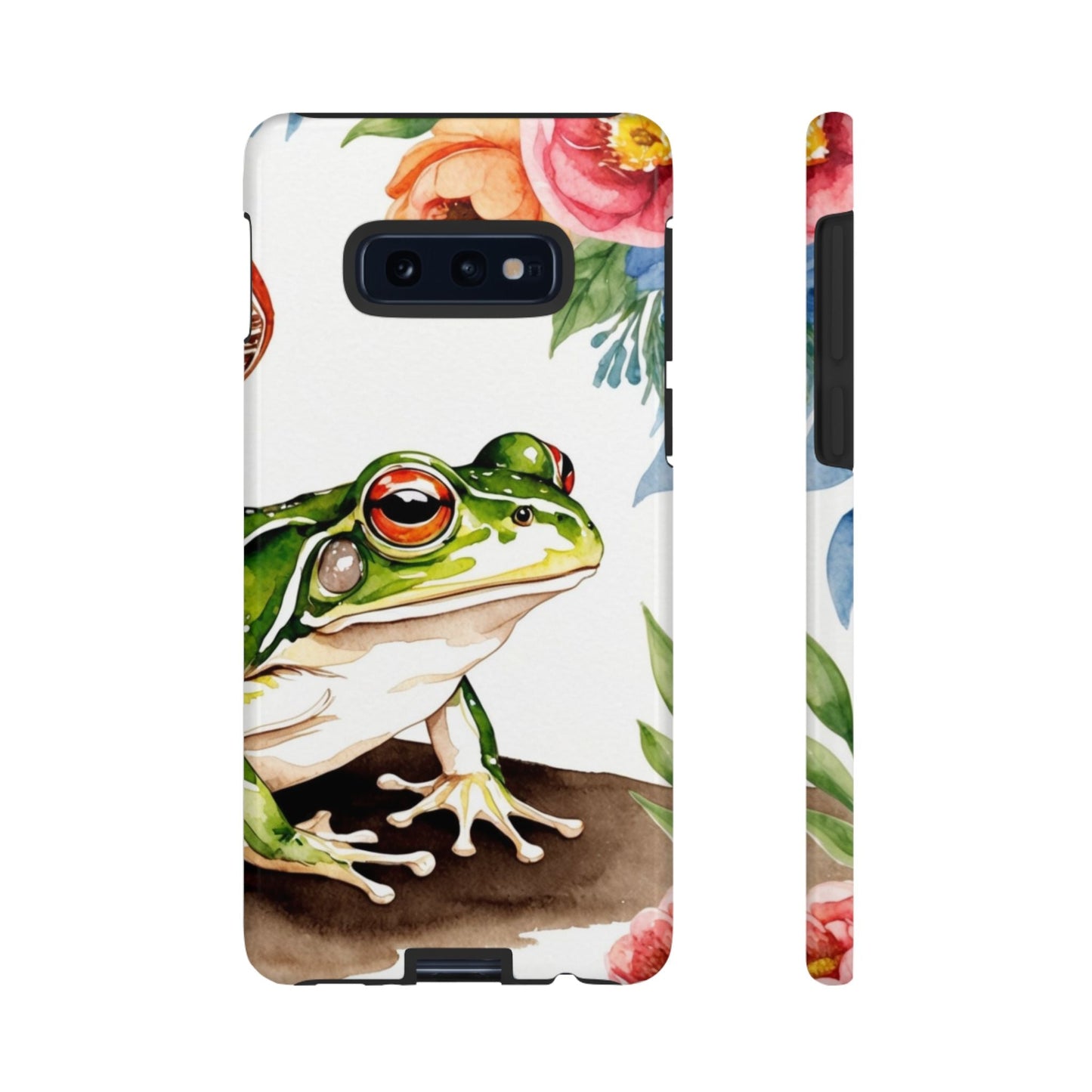 Watercolor Frog & Wildflower Art - Samsung Galaxy Case - BOGO Cases