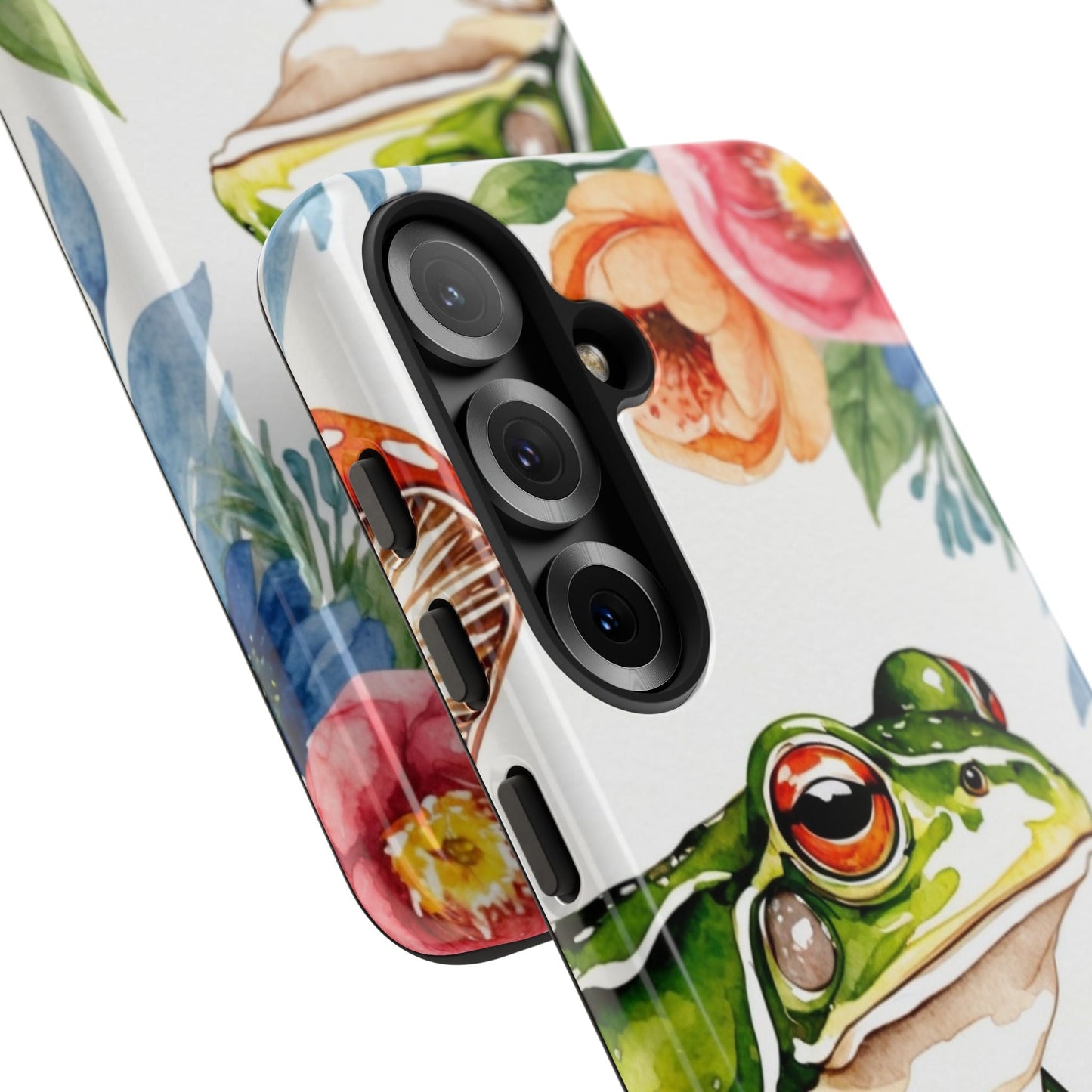 Watercolor Frog & Wildflower Art - Samsung Galaxy Case - BOGO Cases