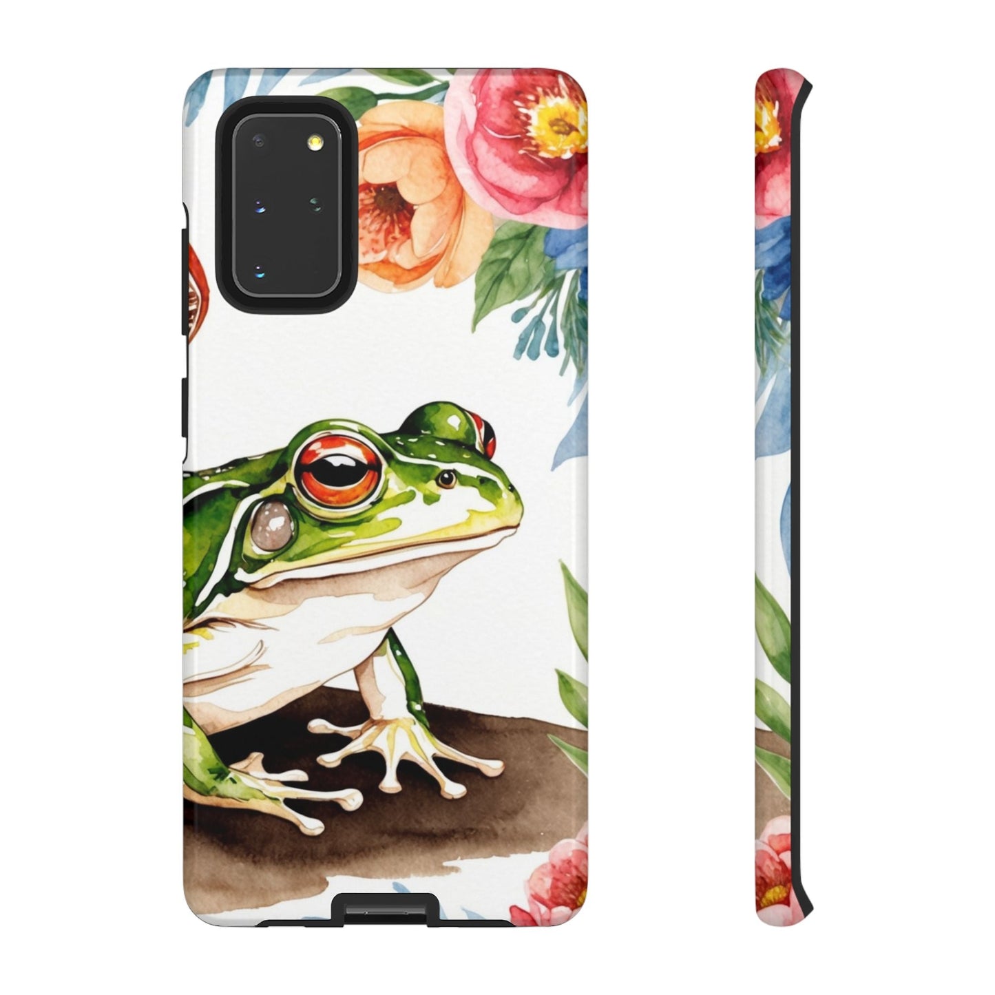 Watercolor Frog & Wildflower Art - Samsung Galaxy Case - BOGO Cases