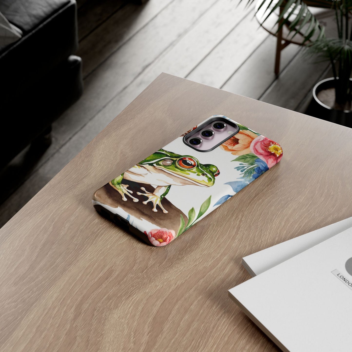 Watercolor Frog & Wildflower Art - Samsung Galaxy Case - BOGO Cases