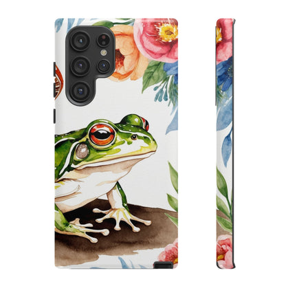 Watercolor Frog & Wildflower Art - Samsung Galaxy Case - BOGO Cases