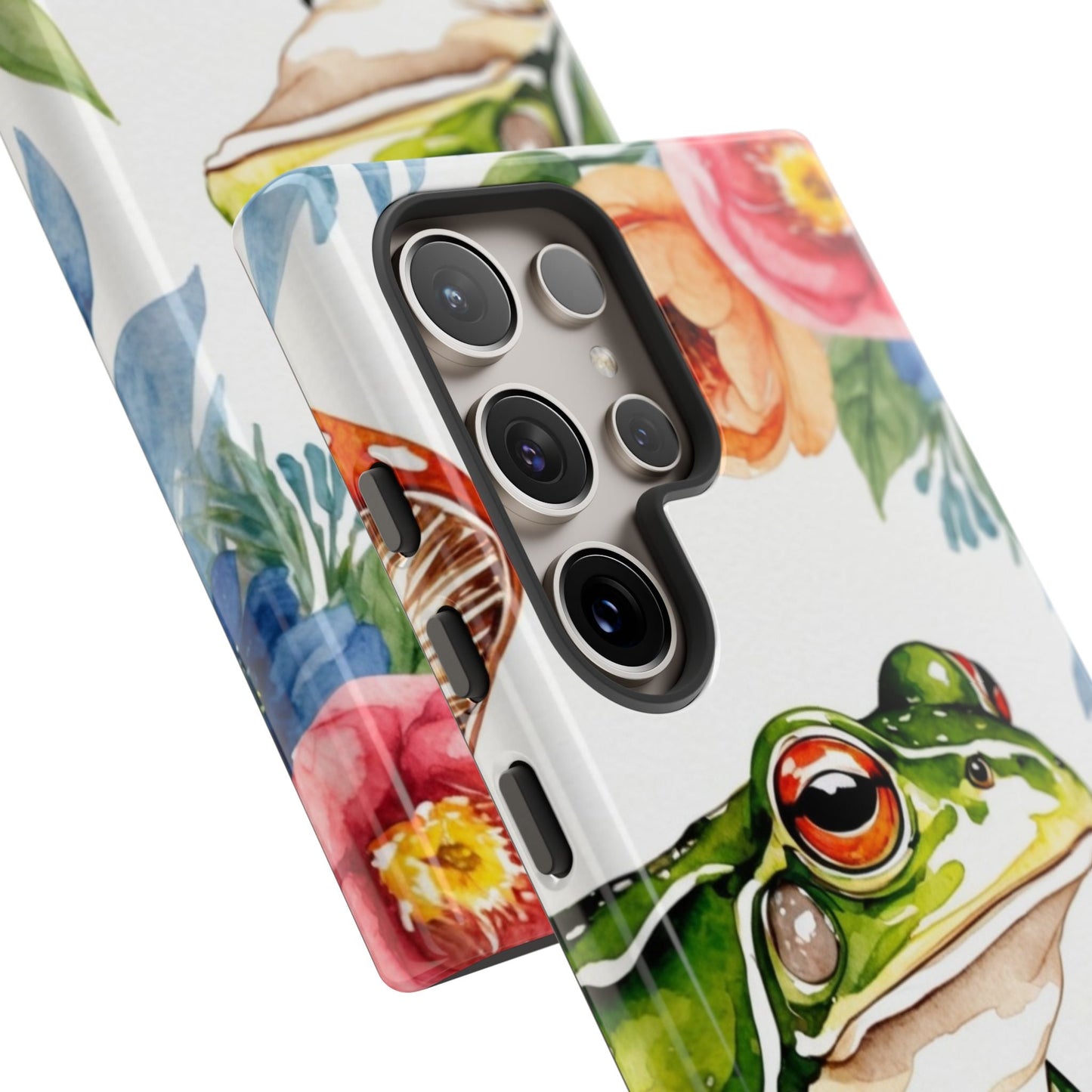 Watercolor Frog & Wildflower Art - Samsung Galaxy Case - BOGO Cases