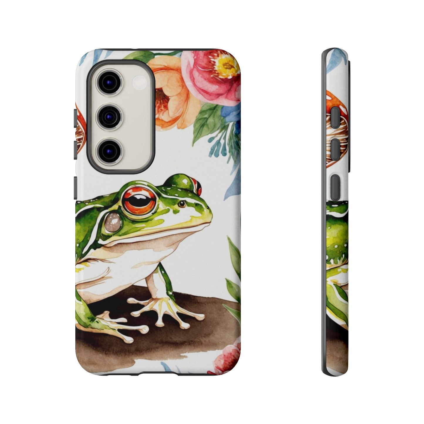 Watercolor Frog & Wildflower Art - Samsung Galaxy Case - BOGO Cases