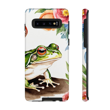 Watercolor Frog & Wildflower Art - Samsung Galaxy Case - BOGO Cases