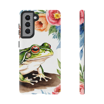 Watercolor Frog & Wildflower Art - Samsung Galaxy Case - BOGO Cases