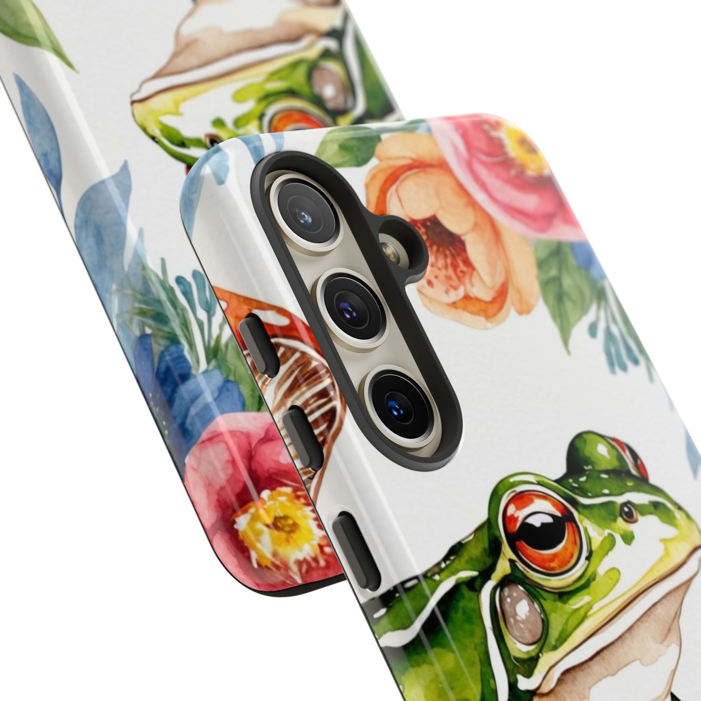 Watercolor Frog & Wildflower Art - Samsung Galaxy Case - BOGO Cases