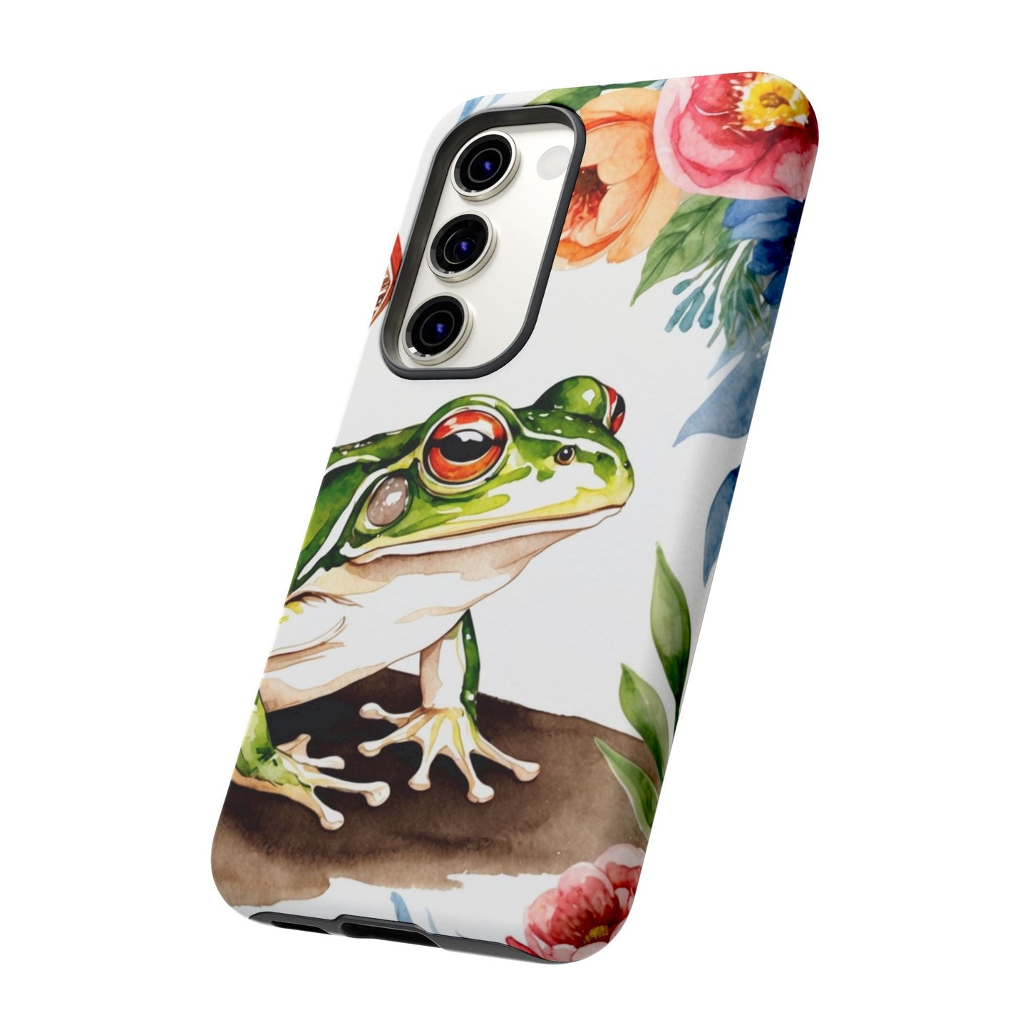 Watercolor Frog & Wildflower Art - Samsung Galaxy Case - BOGO Cases
