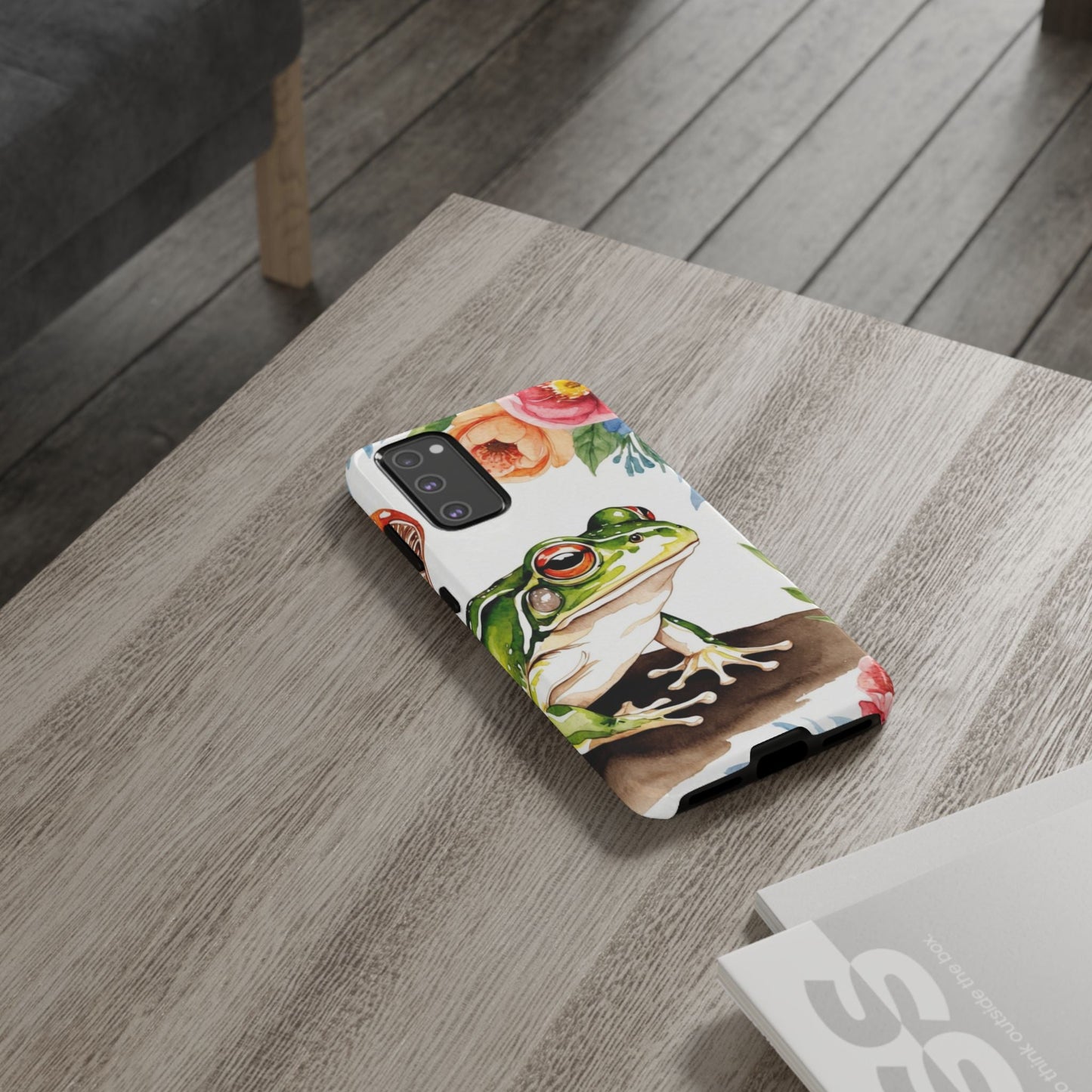 Watercolor Frog & Wildflower Art - Samsung Galaxy Case - BOGO Cases
