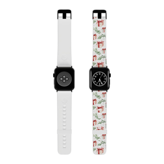 Watercolor Holiday Gifts & Greenery Apple Watch Band - BOGO Cases