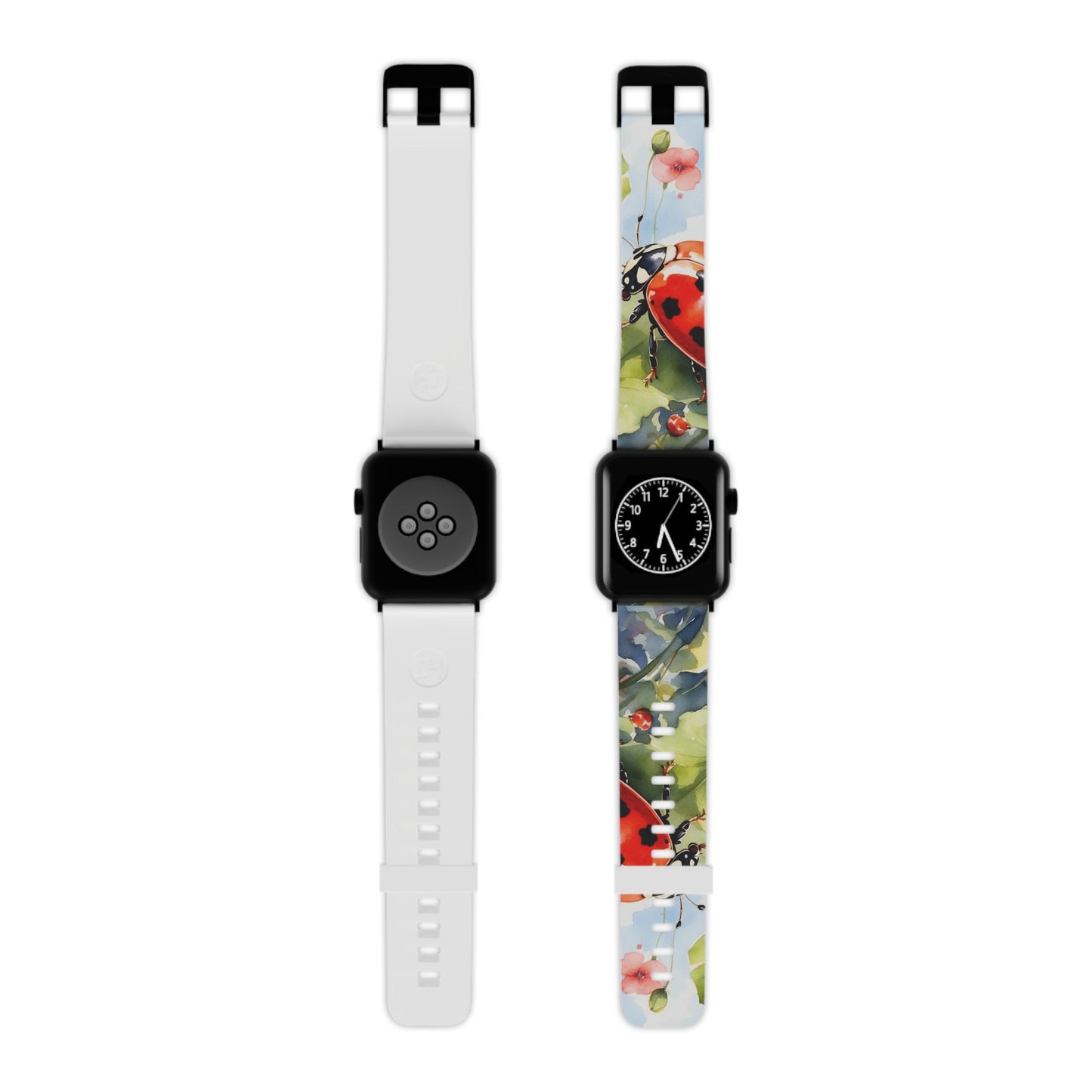 Watercolor Ladybug & Poppy Fields Apple Watch Band - BOGO Cases