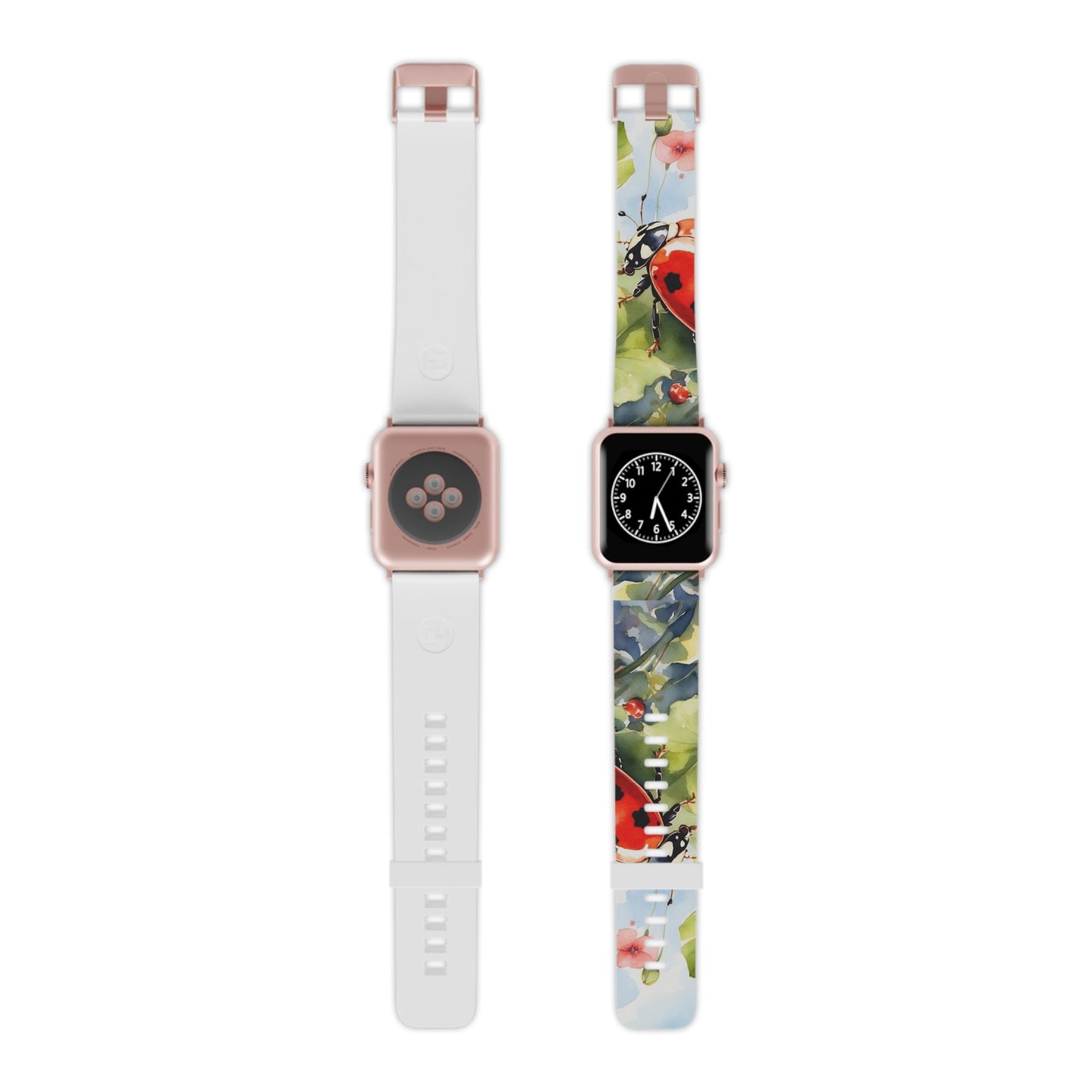 Watercolor Ladybug & Poppy Fields Apple Watch Band - BOGO Cases