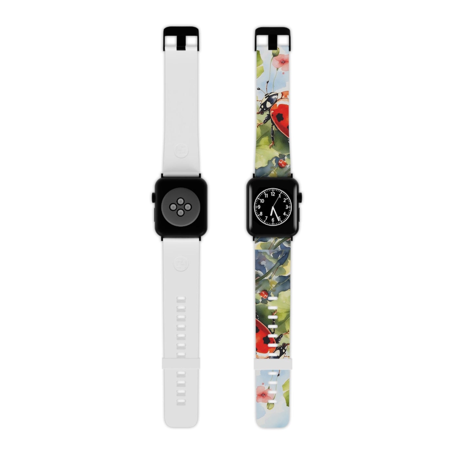 Watercolor Ladybug & Poppy Fields Apple Watch Band - BOGO Cases
