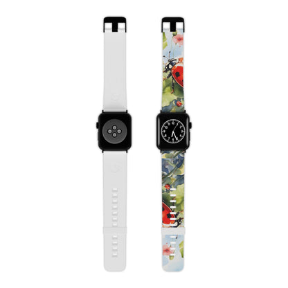 Watercolor Ladybug & Poppy Fields Apple Watch Band - BOGO Cases