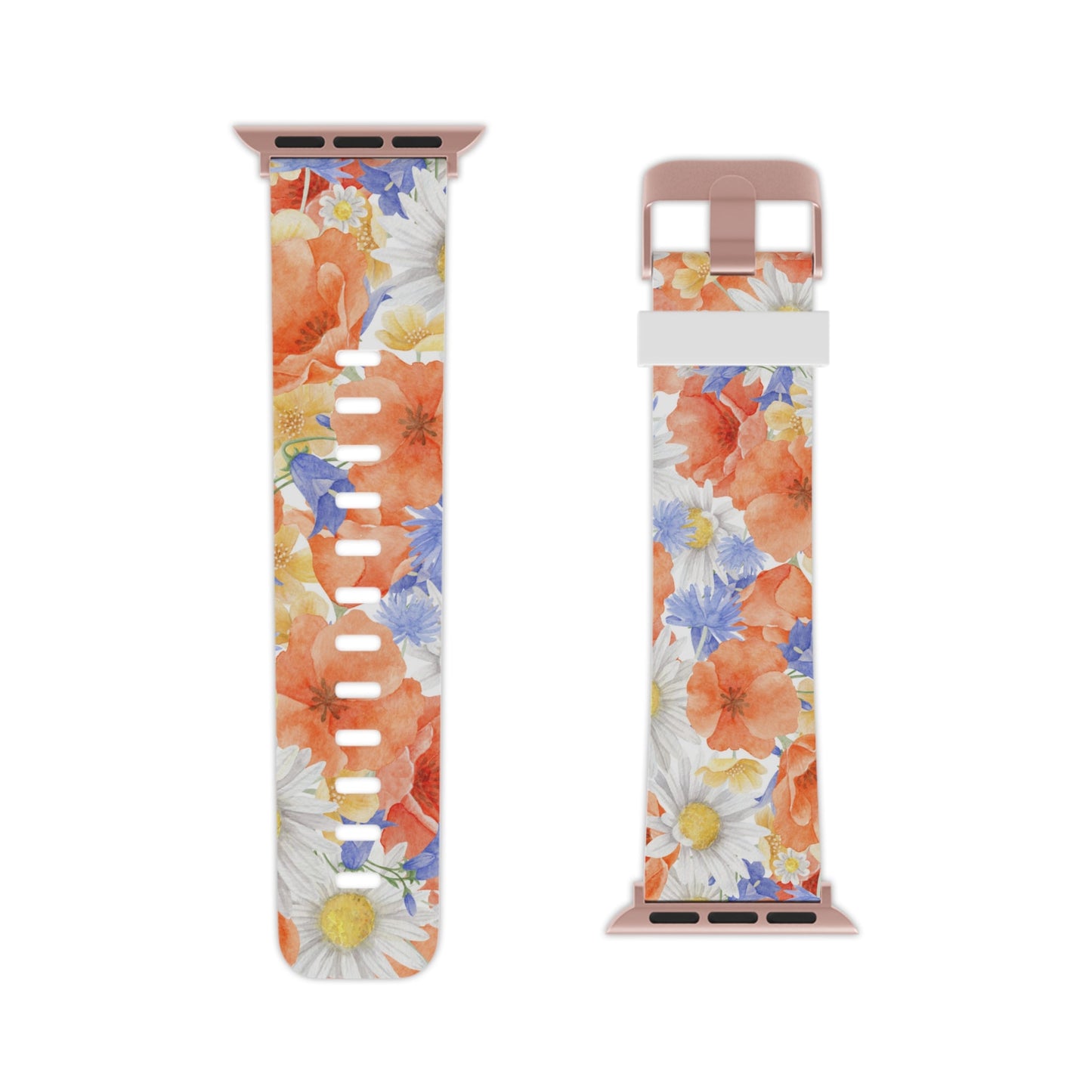 Watercolor Wildflower Pattern Apple Watch Band - BOGO Cases