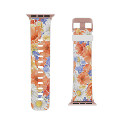 Watercolor Wildflower Pattern Apple Watch Band - BOGO Cases