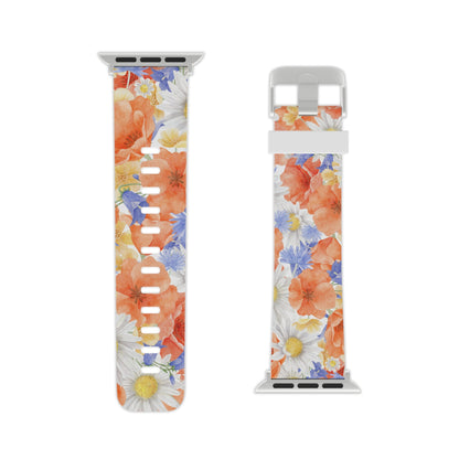 Watercolor Wildflower Pattern Apple Watch Band - BOGO Cases