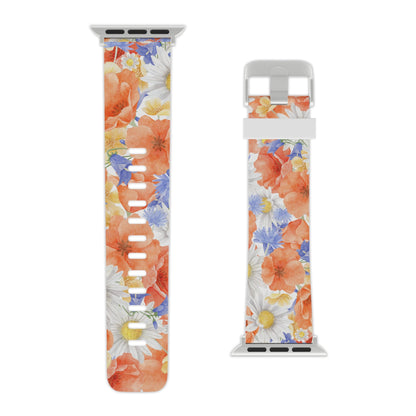 Watercolor Wildflower Pattern Apple Watch Band - BOGO Cases