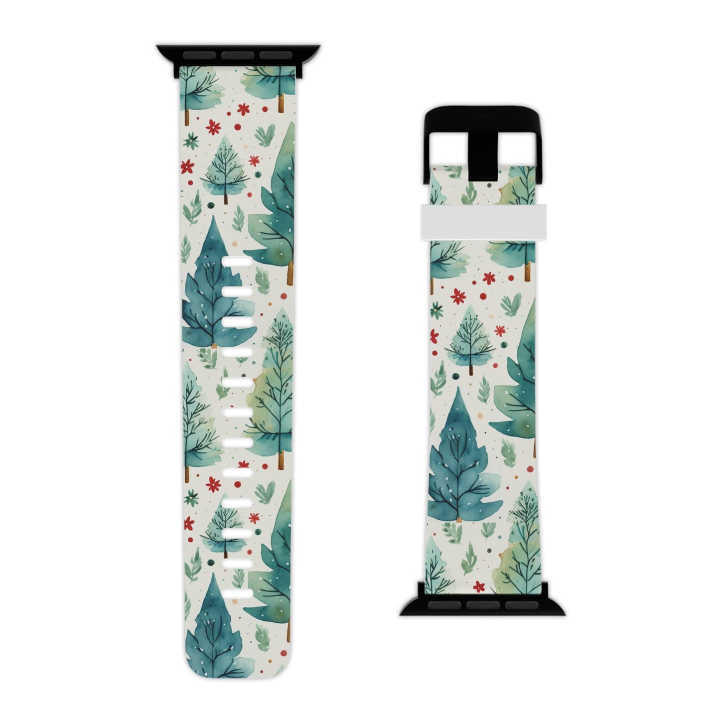 Watercolor Winter Forest  Apple Watch Band - BOGO Cases