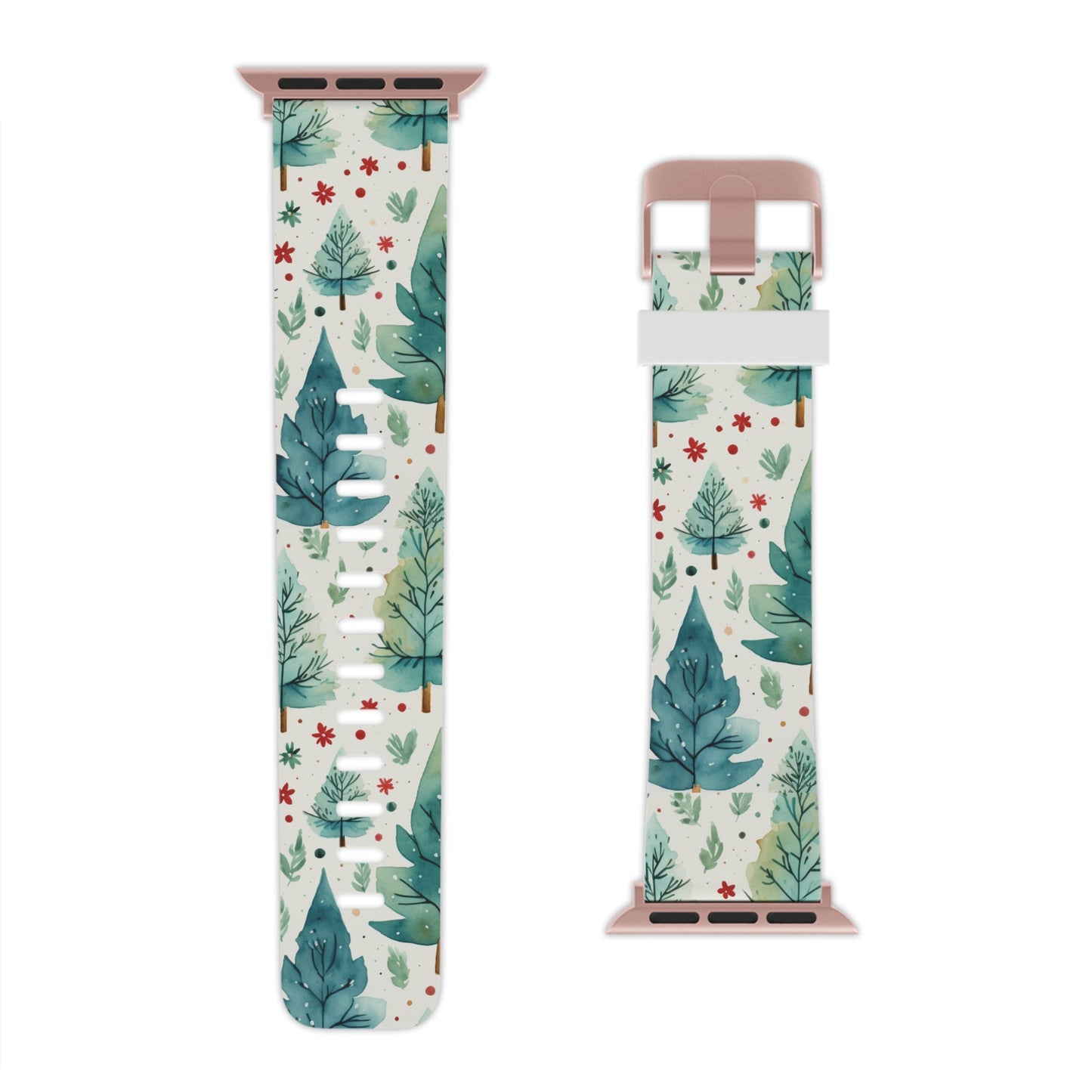 Watercolor Winter Forest  Apple Watch Band - BOGO Cases