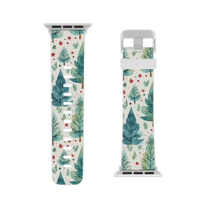 Watercolor Winter Forest  Apple Watch Band - BOGO Cases
