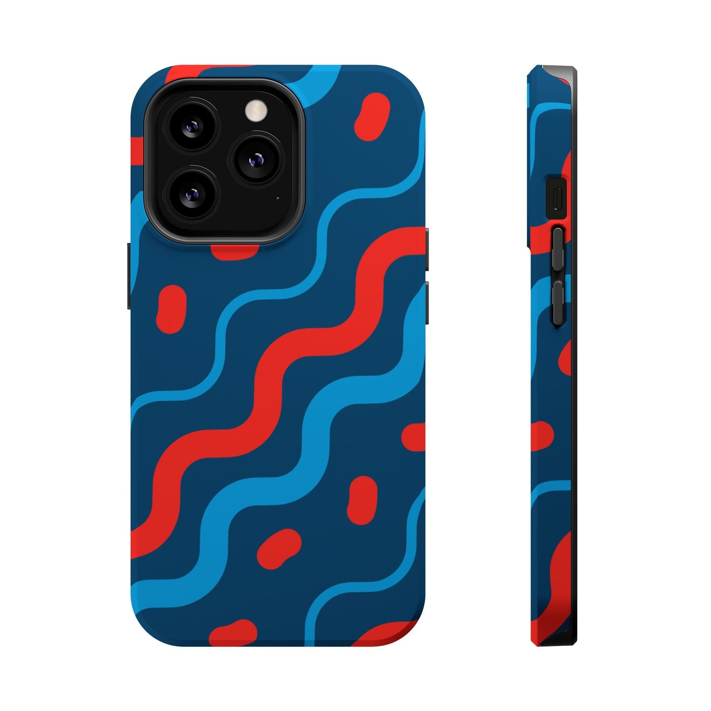 Wavy Retro Vibes - MagSafe iPhone Case - BOGO Cases