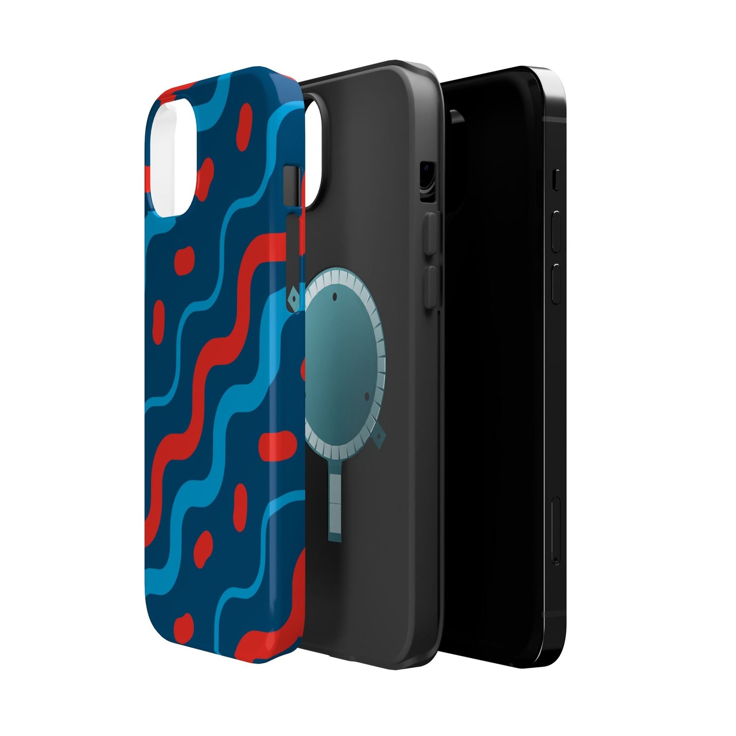 Wavy Retro Vibes - MagSafe iPhone Case - BOGO Cases