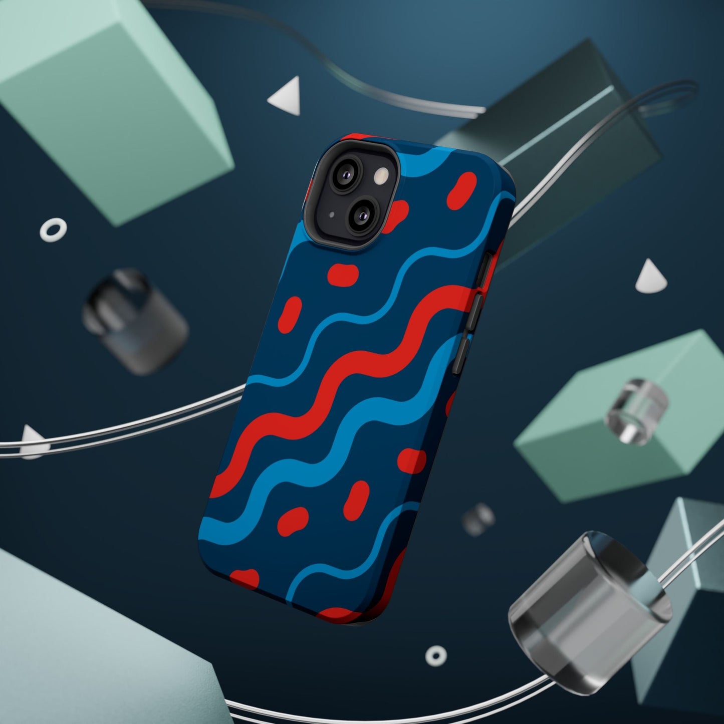 Wavy Retro Vibes - MagSafe iPhone Case - BOGO Cases