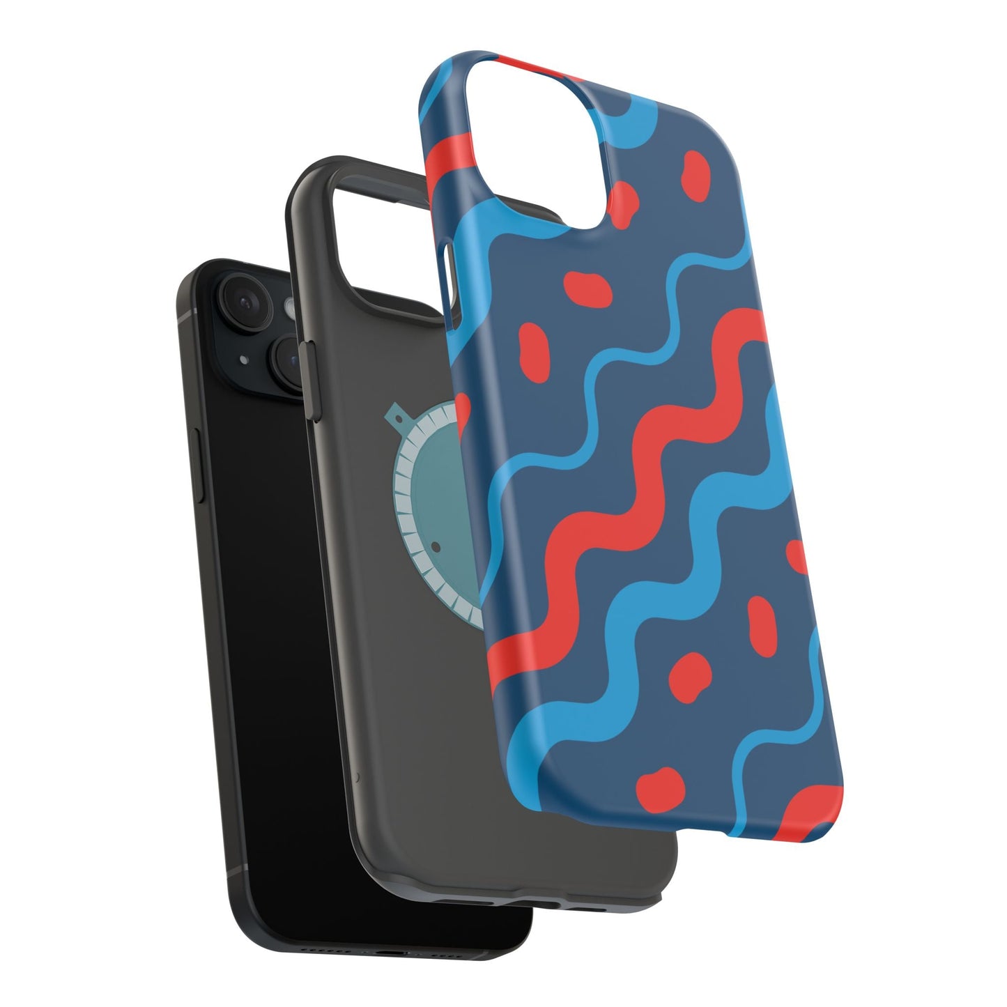 Wavy Retro Vibes - MagSafe iPhone Case - BOGO Cases