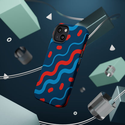 Wavy Retro Vibes - MagSafe iPhone Case - BOGO Cases