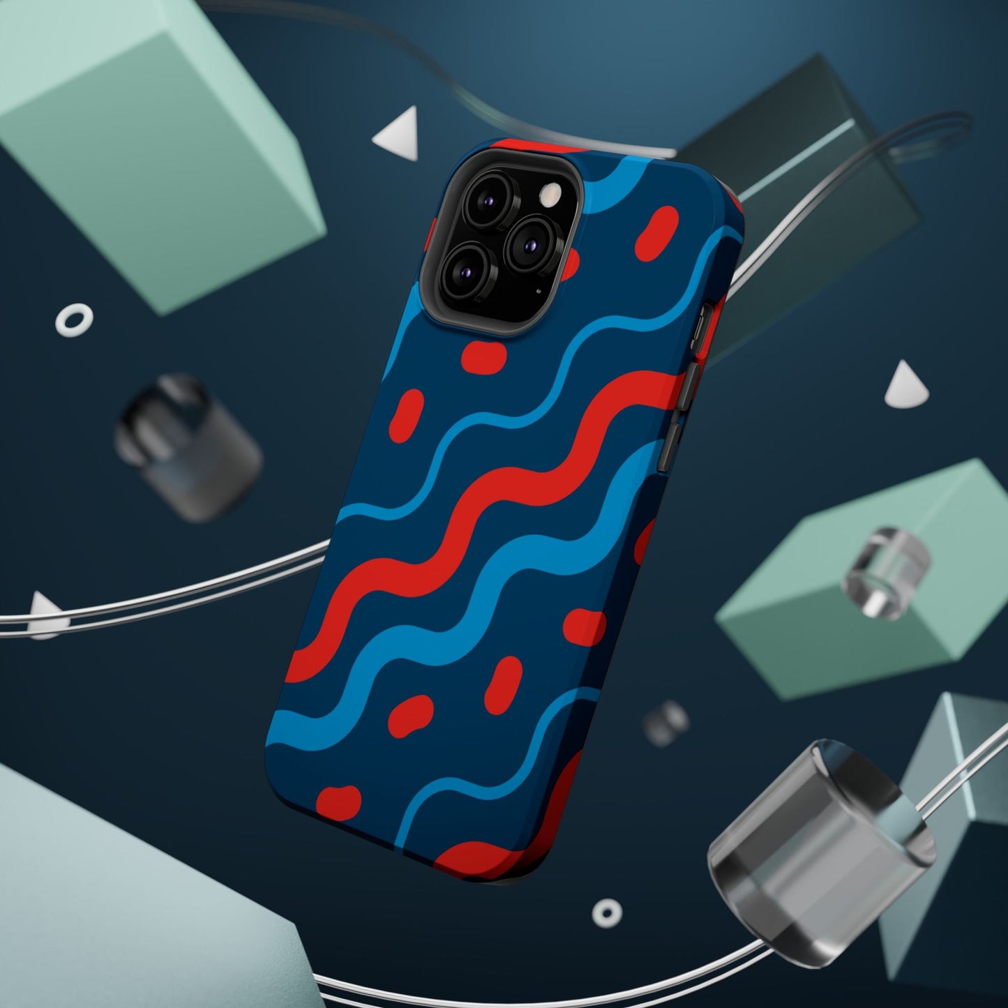 Wavy Retro Vibes - MagSafe iPhone Case - BOGO Cases