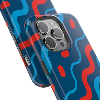 Wavy Retro Vibes - MagSafe iPhone Case - BOGO Cases