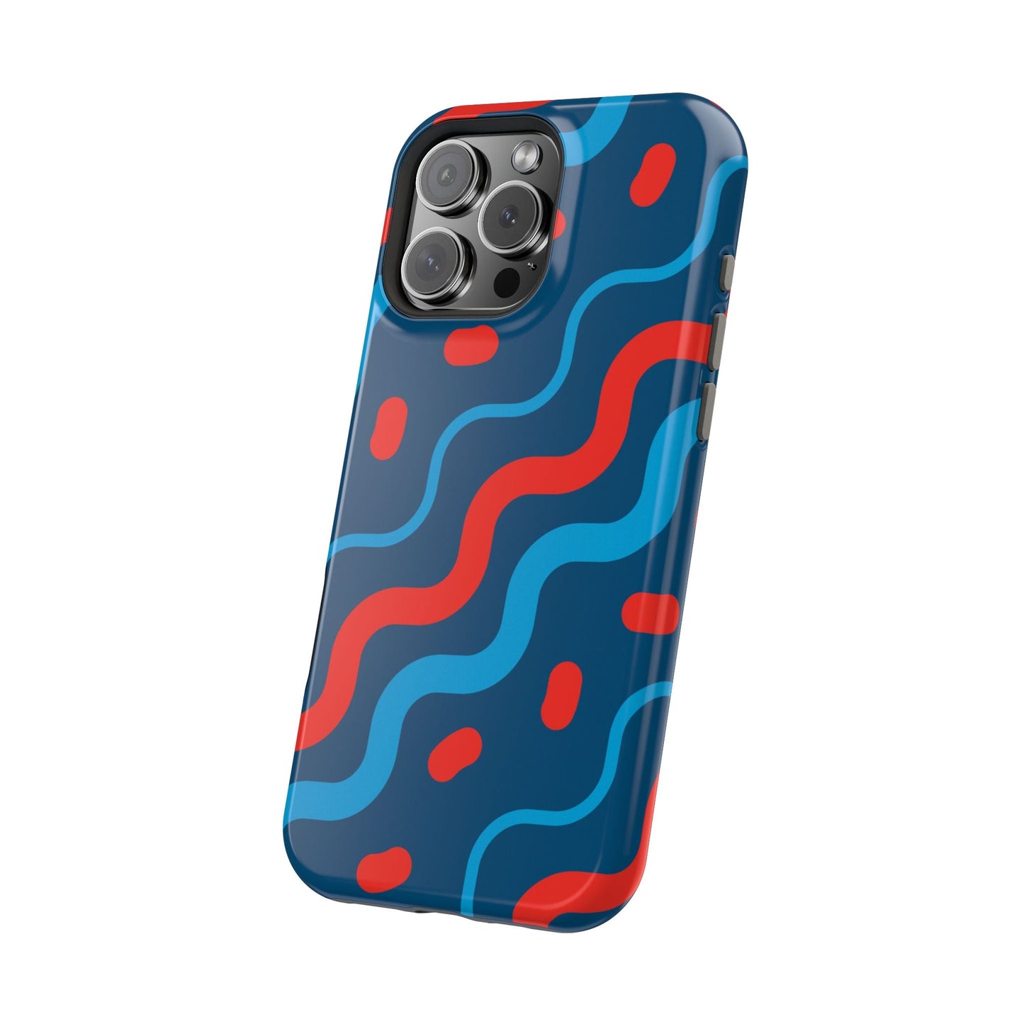 Wavy Retro Vibes - MagSafe iPhone Case - BOGO Cases