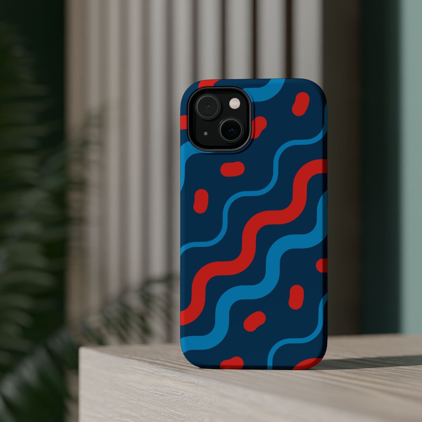 Wavy Retro Vibes - MagSafe iPhone Case - BOGO Cases