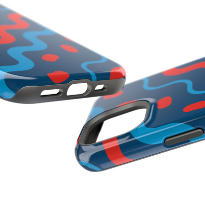 Wavy Retro Vibes - MagSafe iPhone Case - BOGO Cases