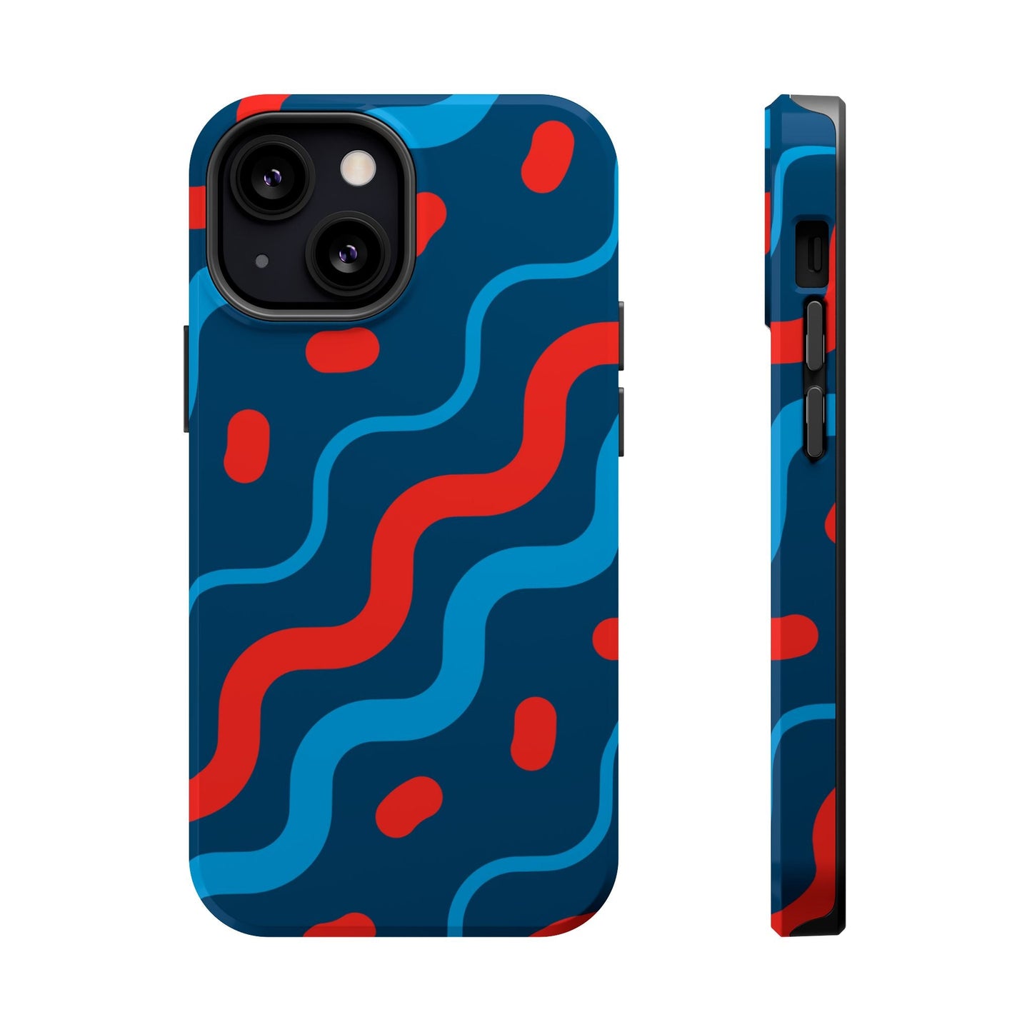 Wavy Retro Vibes - MagSafe iPhone Case - BOGO Cases