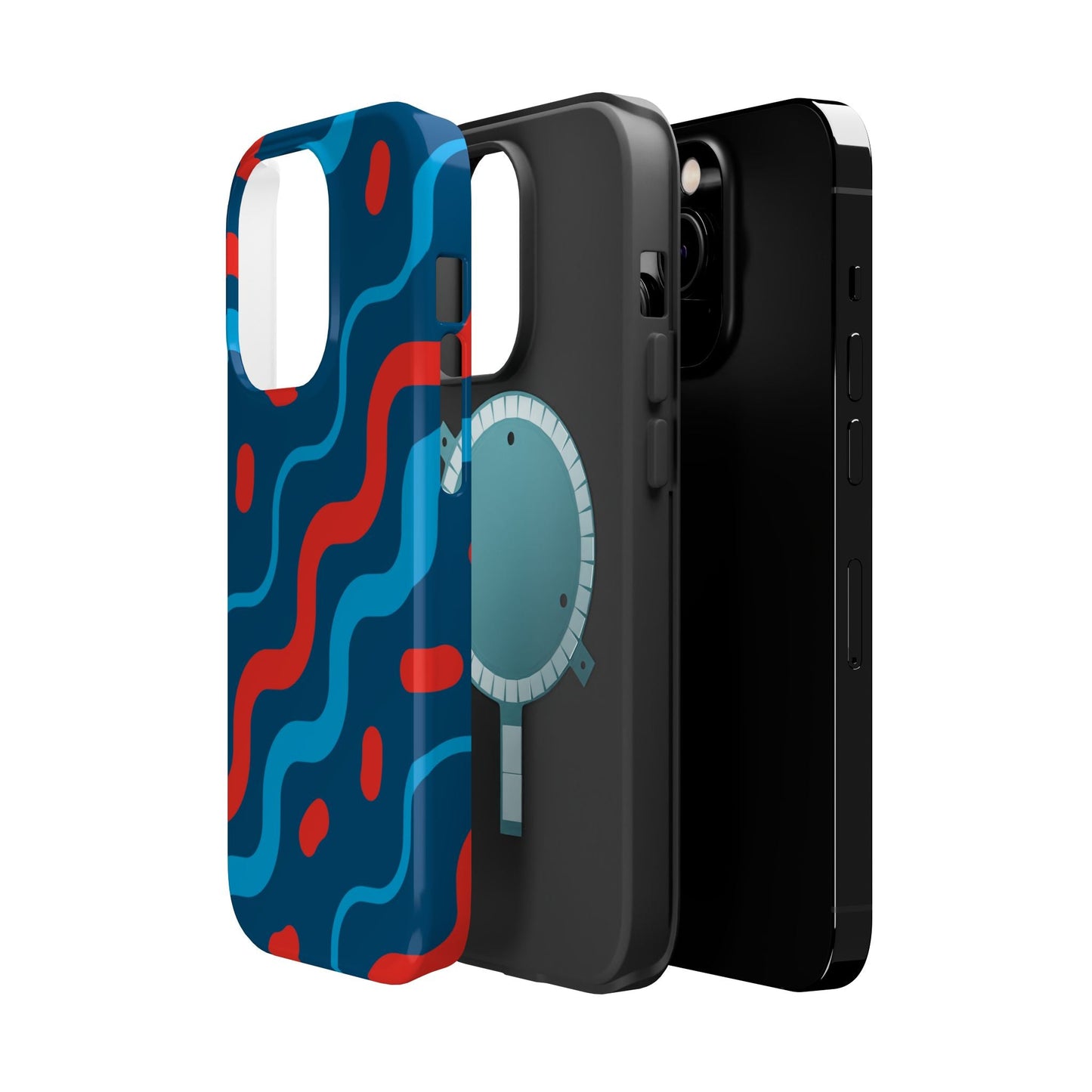 Wavy Retro Vibes - MagSafe iPhone Case - BOGO Cases