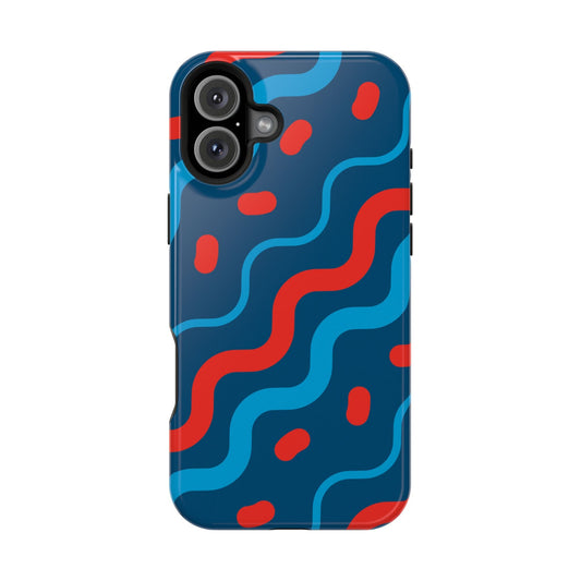 Wavy Retro Vibes - MagSafe iPhone Case - BOGO Cases