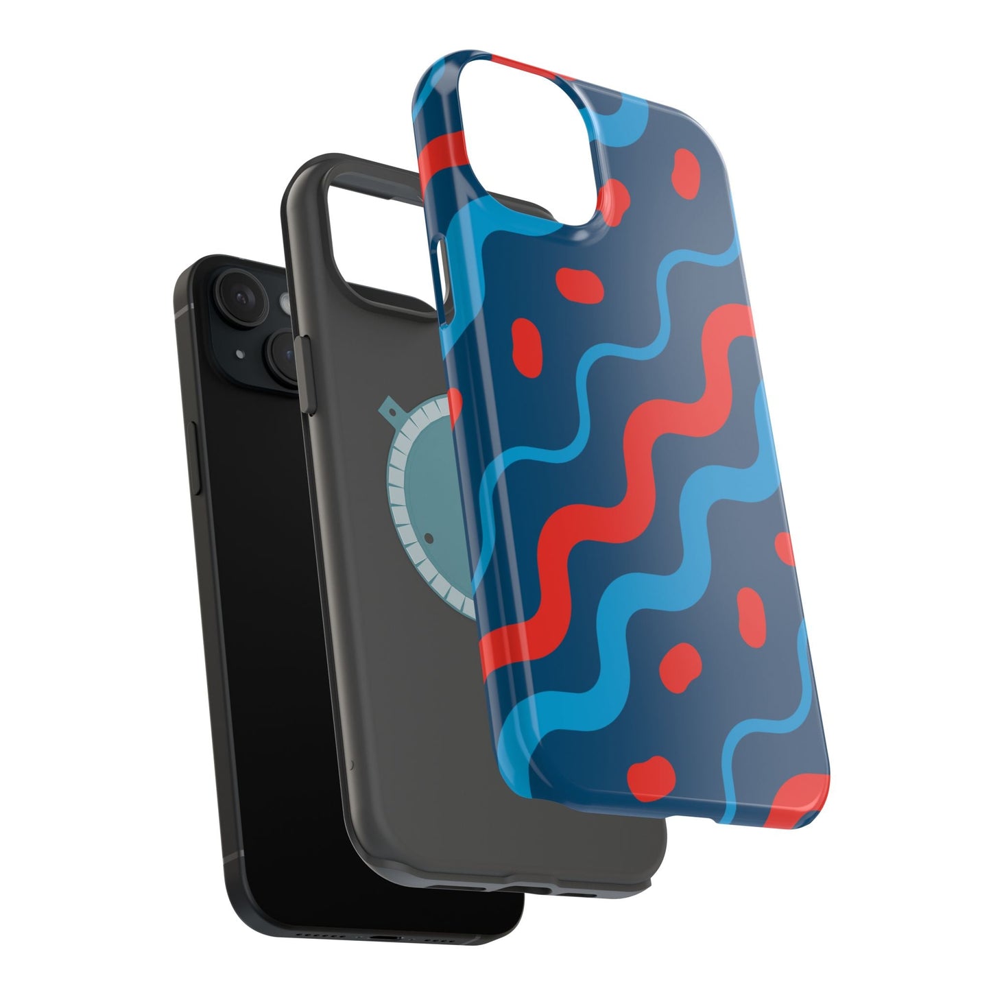 Wavy Retro Vibes - MagSafe iPhone Case - BOGO Cases