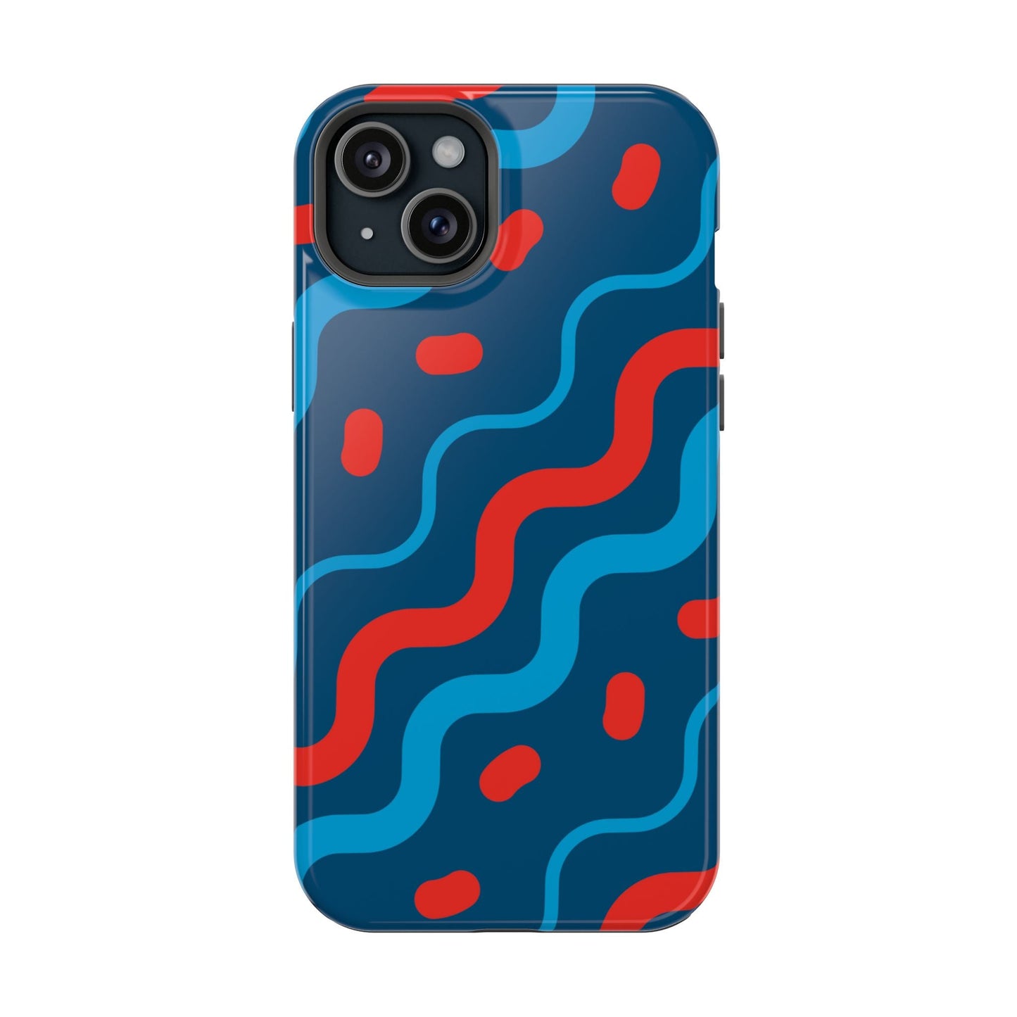 Wavy Retro Vibes - MagSafe iPhone Case - BOGO Cases