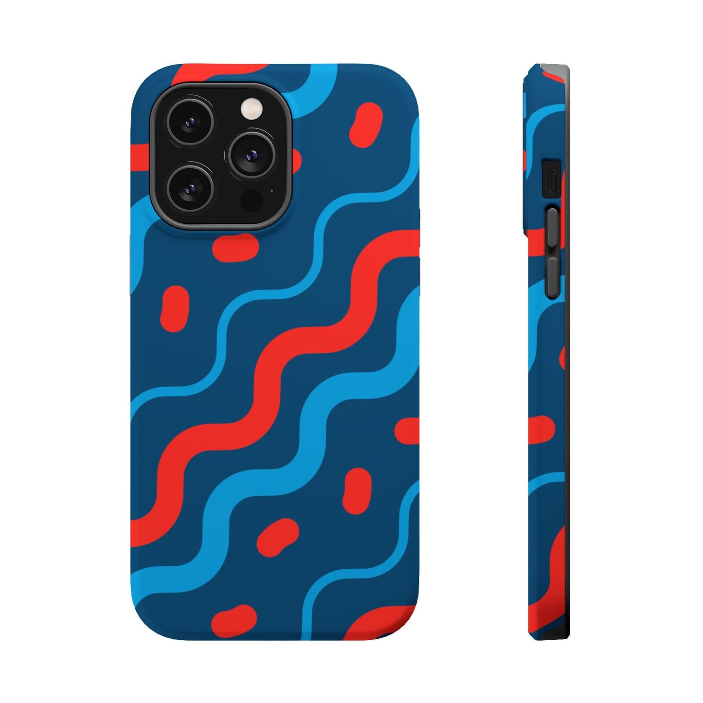 Wavy Retro Vibes - MagSafe iPhone Case - BOGO Cases