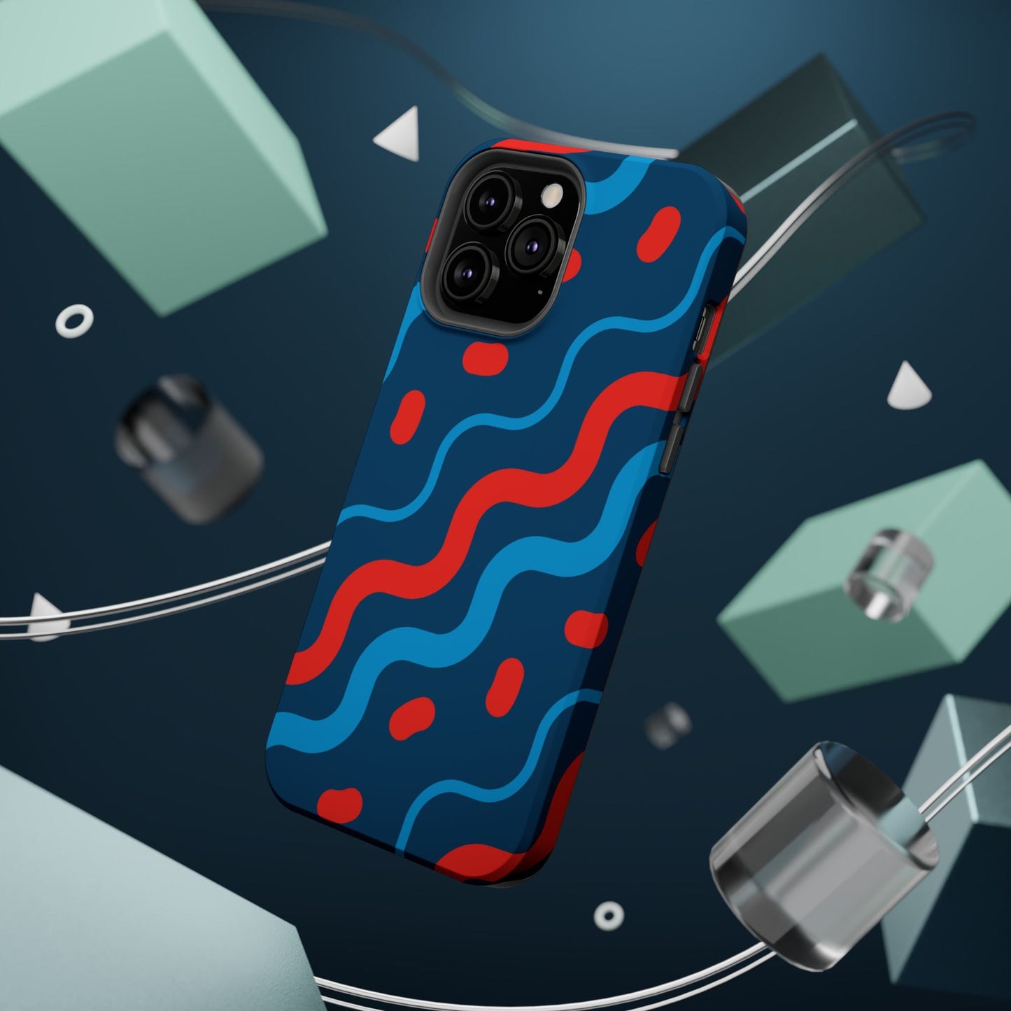 Wavy Retro Vibes - MagSafe iPhone Case - BOGO Cases