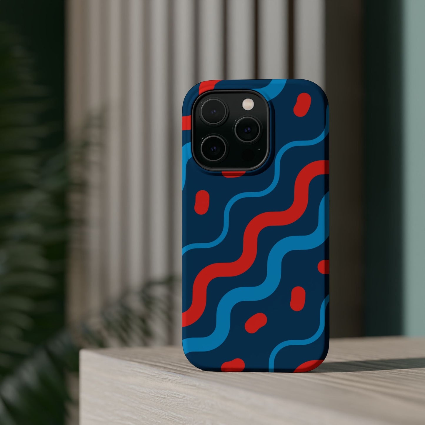 Wavy Retro Vibes - MagSafe iPhone Case - BOGO Cases