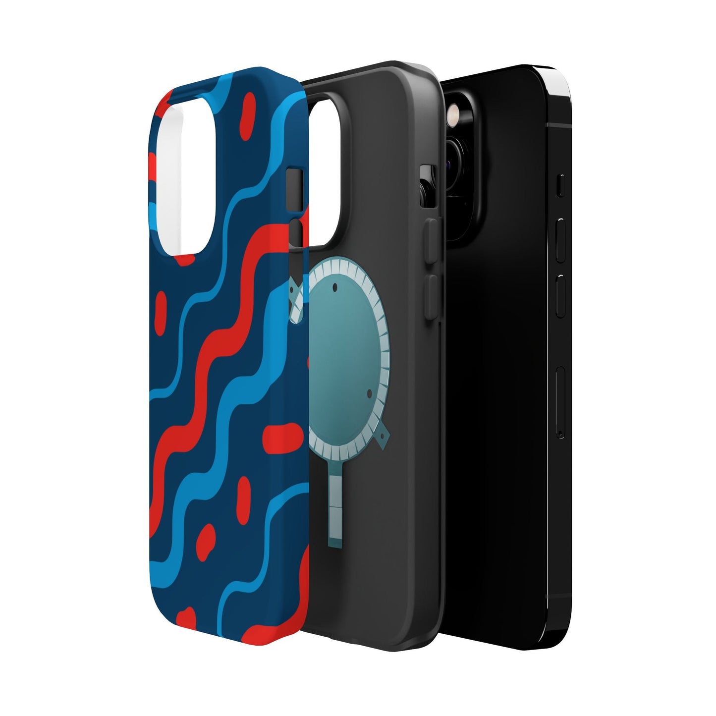 Wavy Retro Vibes - MagSafe iPhone Case - BOGO Cases