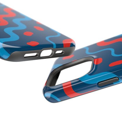 Wavy Retro Vibes - MagSafe iPhone Case - BOGO Cases