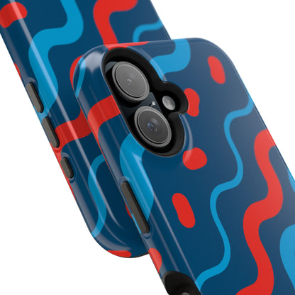 Wavy Retro Vibes - MagSafe iPhone Case - BOGO Cases