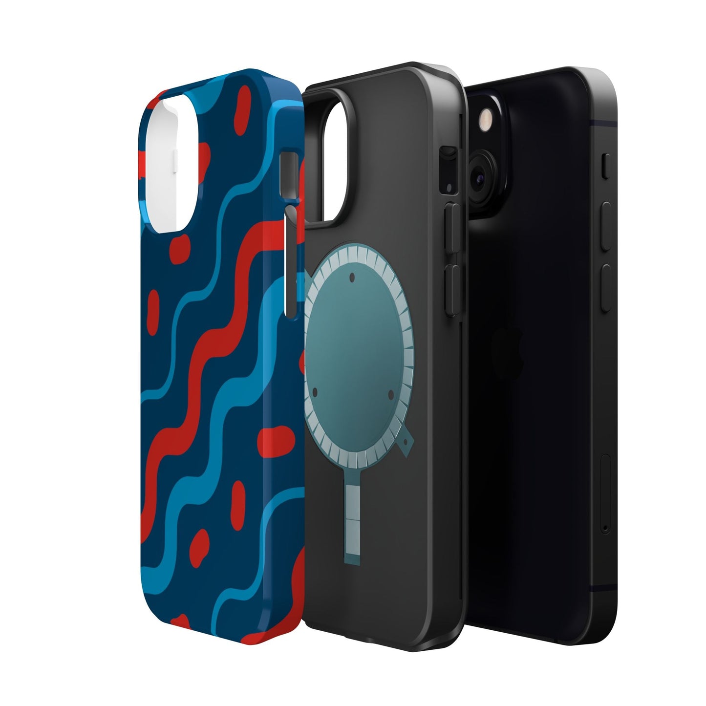 Wavy Retro Vibes - MagSafe iPhone Case - BOGO Cases